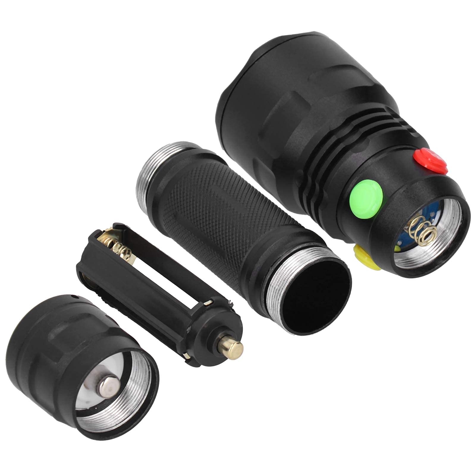 Amazon.co.jp: 屋外懐中電灯 - 磁気懐中電灯 4ボタンスイッチ LED